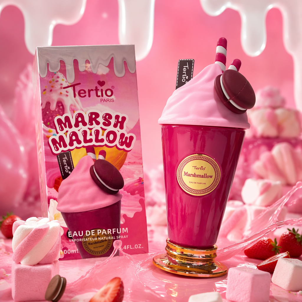 Pink ice cream-shaped perfume bottle with packaging box Specification image