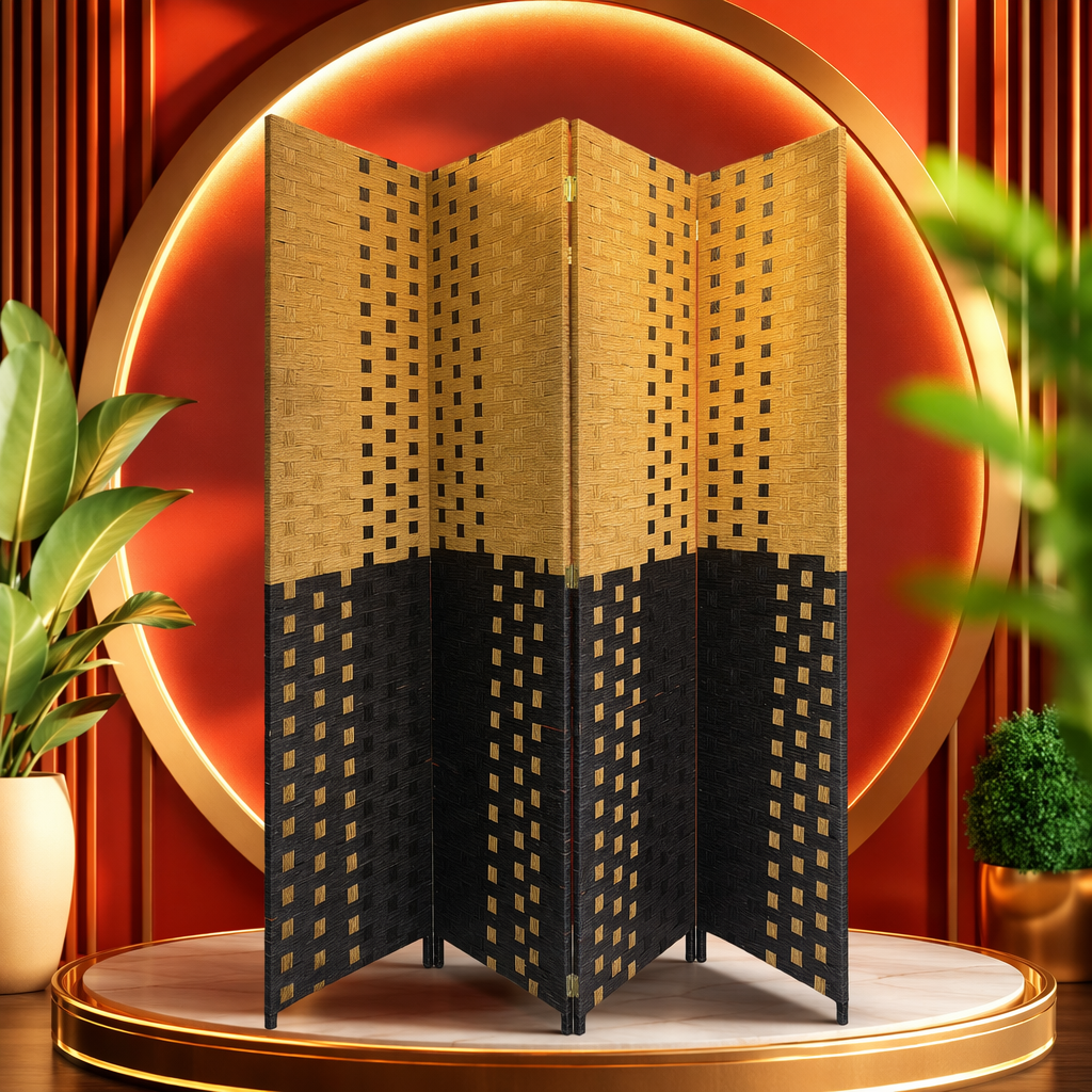 وفي الصورة الصفراء والداكنة، تُنسج غرفة النوم في غرفة النوم Specification image