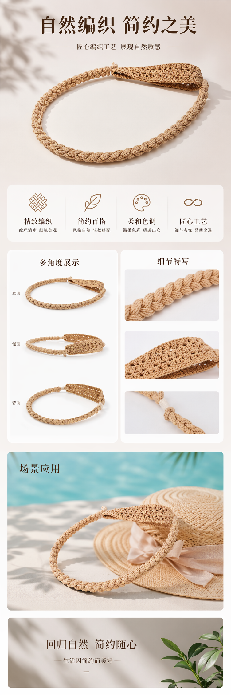 精美棉线编织包手工编织美拉德小众镂空三角包通勤单肩海边度假包 pic 2