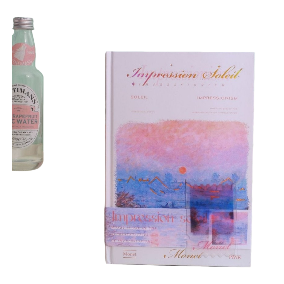 The pink-covered book, a literary and simple style notebook, has replaceable inner pages Item Picture
