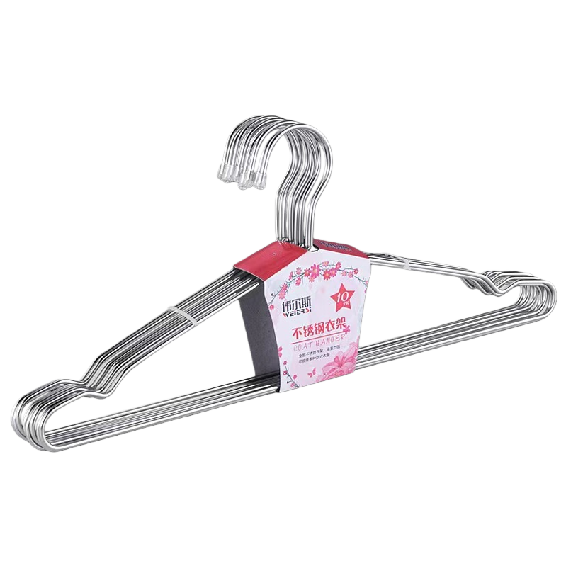 不锈钢衣架加厚防滑家用多功能挂衣架 Item Picture