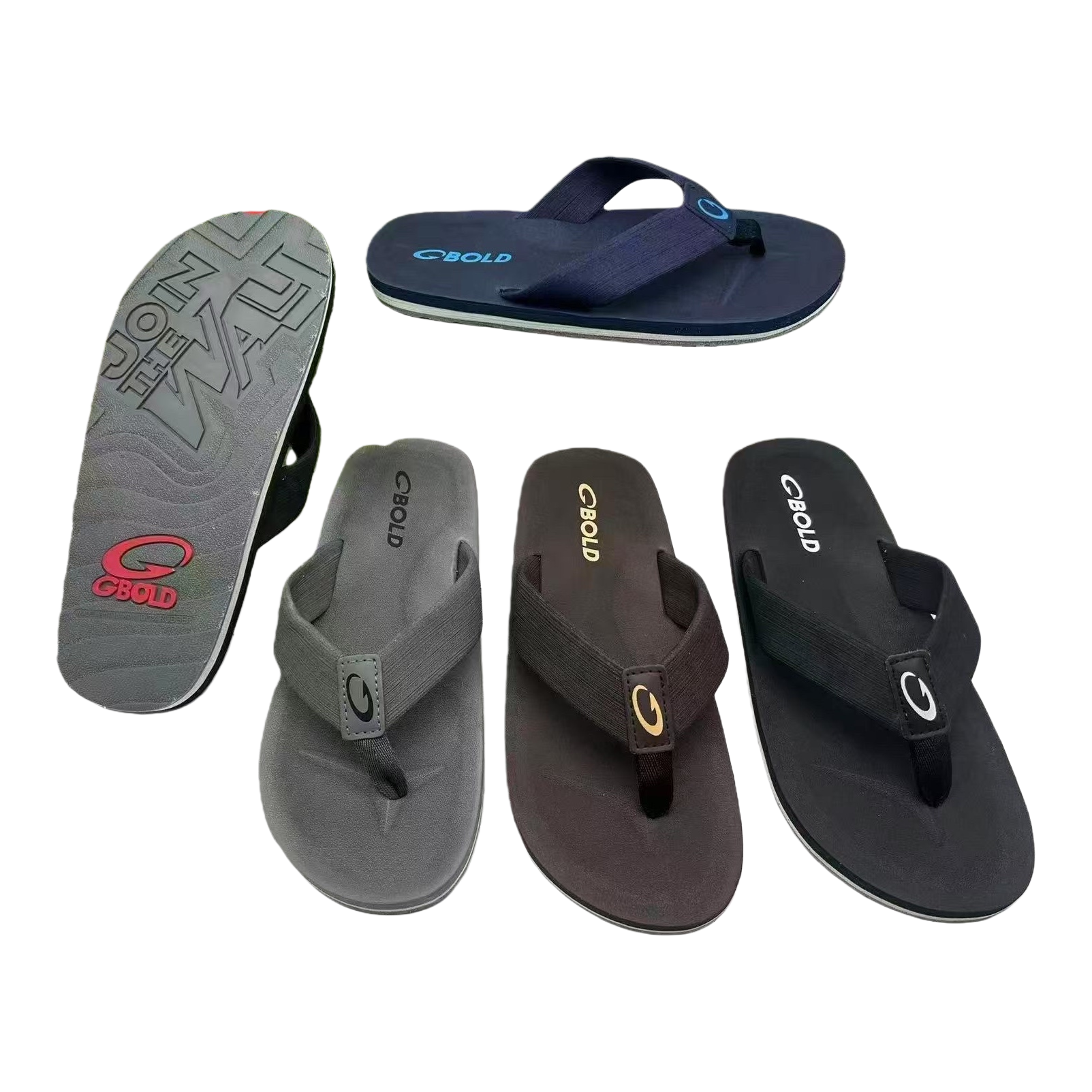 Multicolored herringbone slippers are fashionable, versatile, anti-slip, soft-soled summer flip-flops Item Picture
