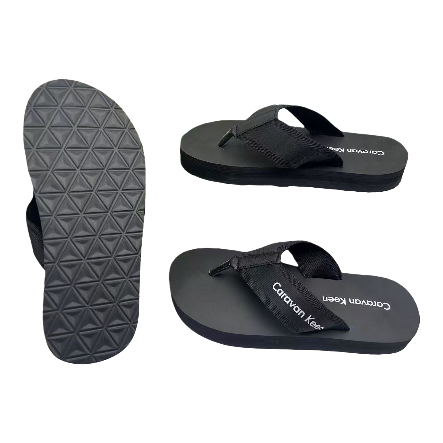 Black flip-flops for women in summer with anti-slip soft soles for casual cooling Item Picture