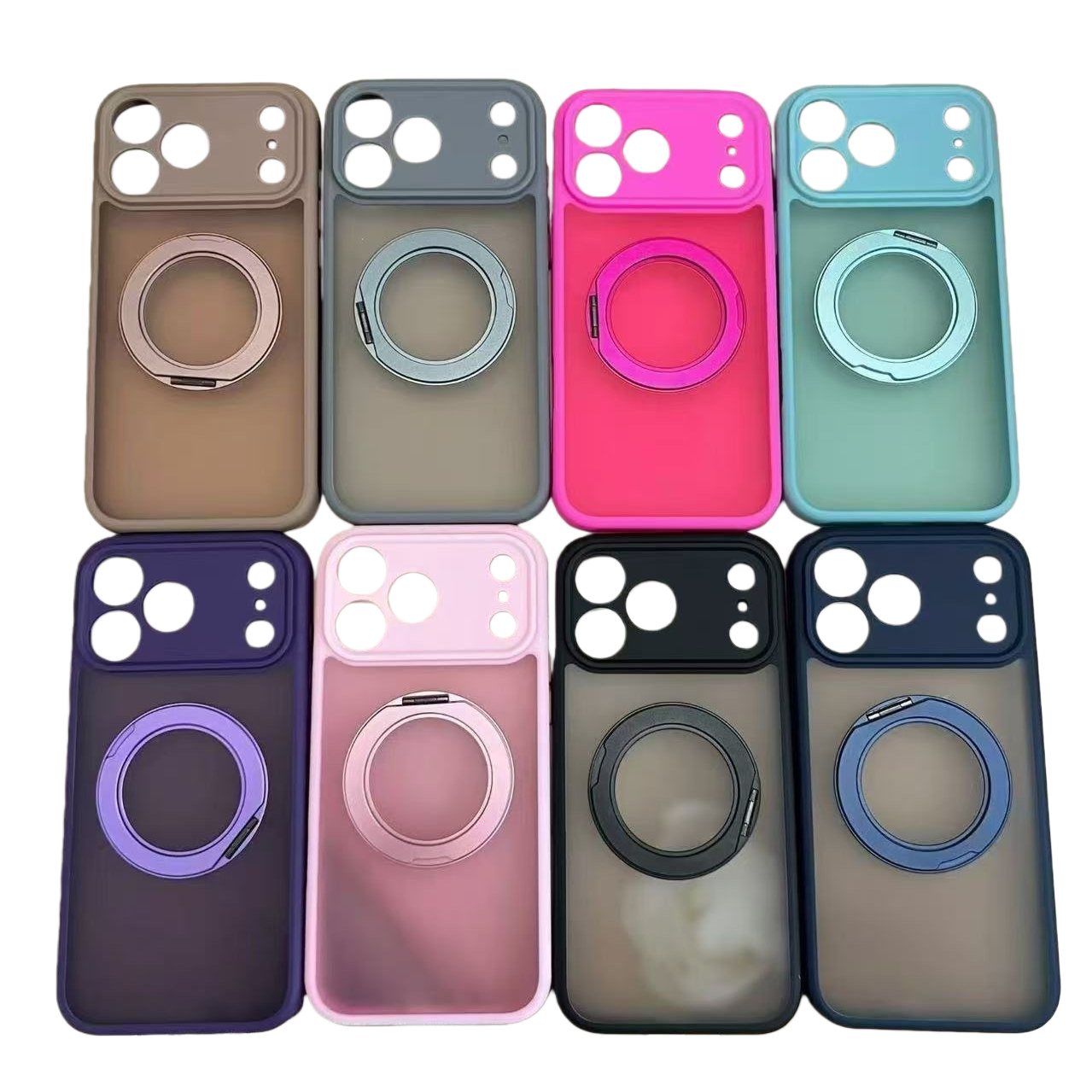 غلاف يدوي ملون يتناسب مع جهاز iPhone Whong Wui للحماية من الإسمنت الرخمي Item Picture