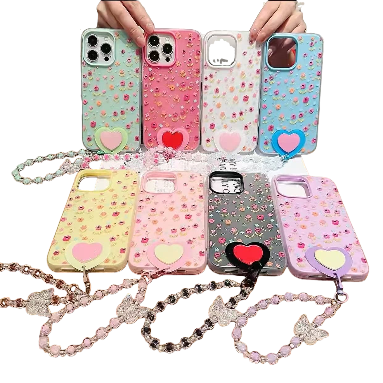 The colorful flower phone case is compatible with multiple brand models such as iPhone, Huawei and Xiaomi Item Picture