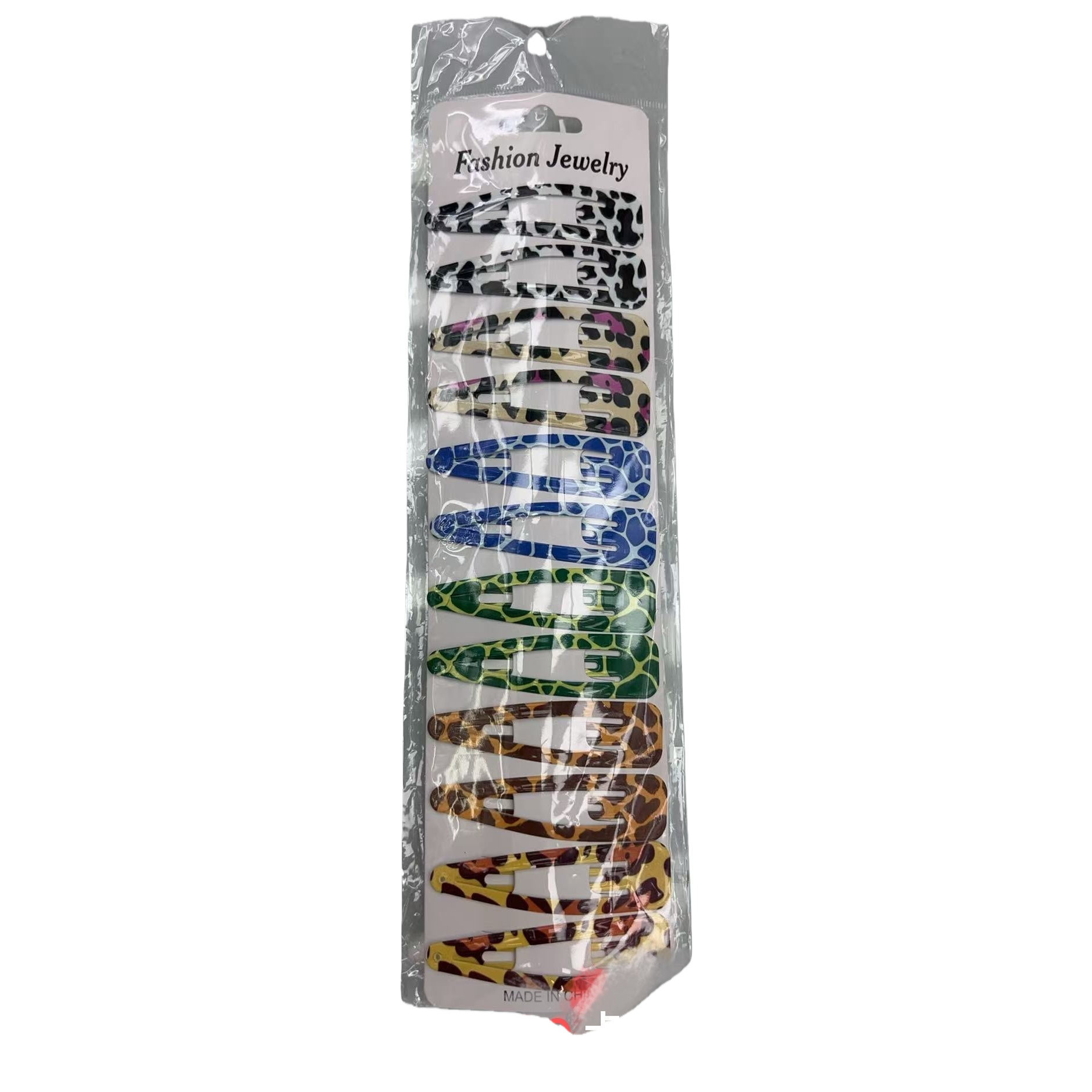 The colorful leopard print hairpin set is a fashionable and versatile women's headwear with multiple combinations Item Picture