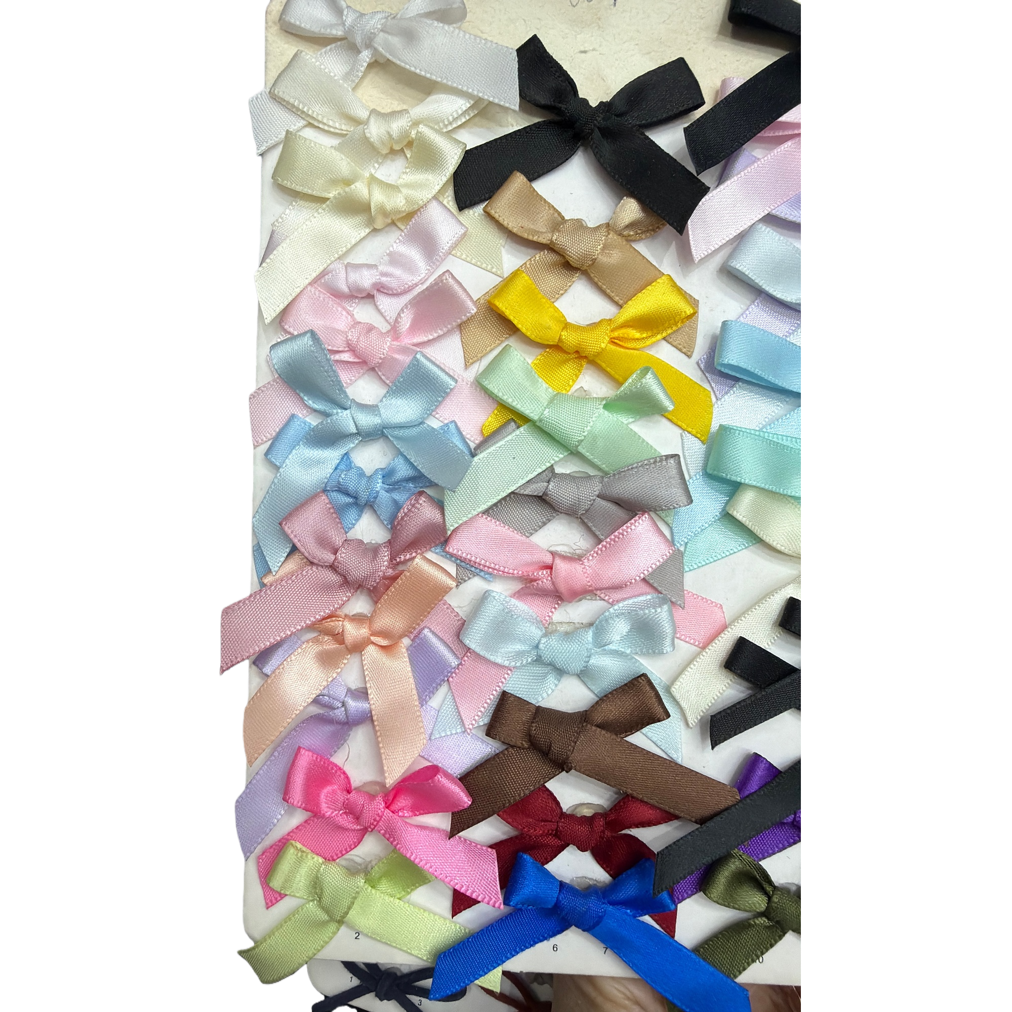 彩色丝带蝴蝶结装饰礼盒包装手工DIY美缝布艺饰品 Item Picture