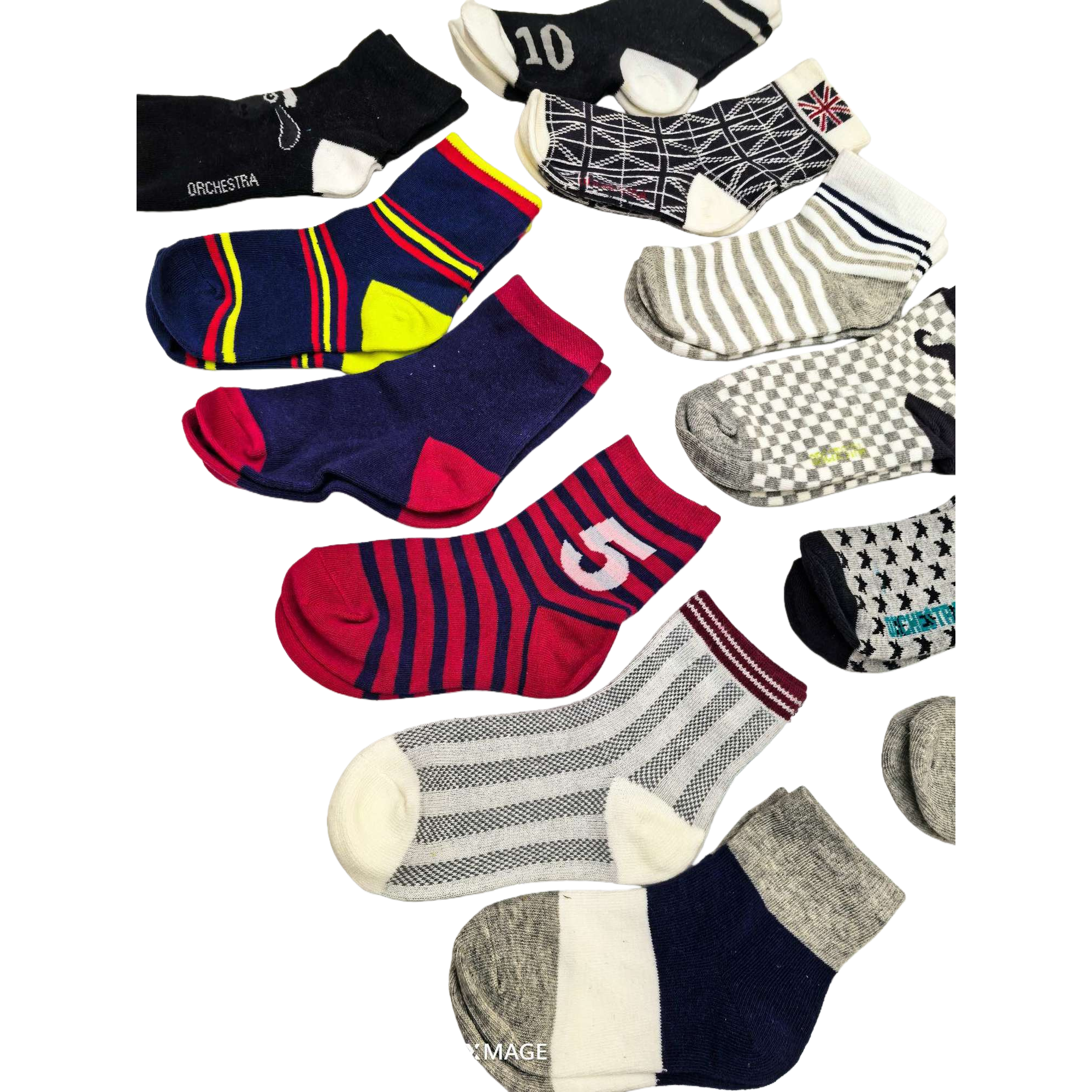 Colorful children's socks, pure cotton, sweat-absorbing, breathable, comfortable and anti-slip, spring and autumn styles for babies Item Picture