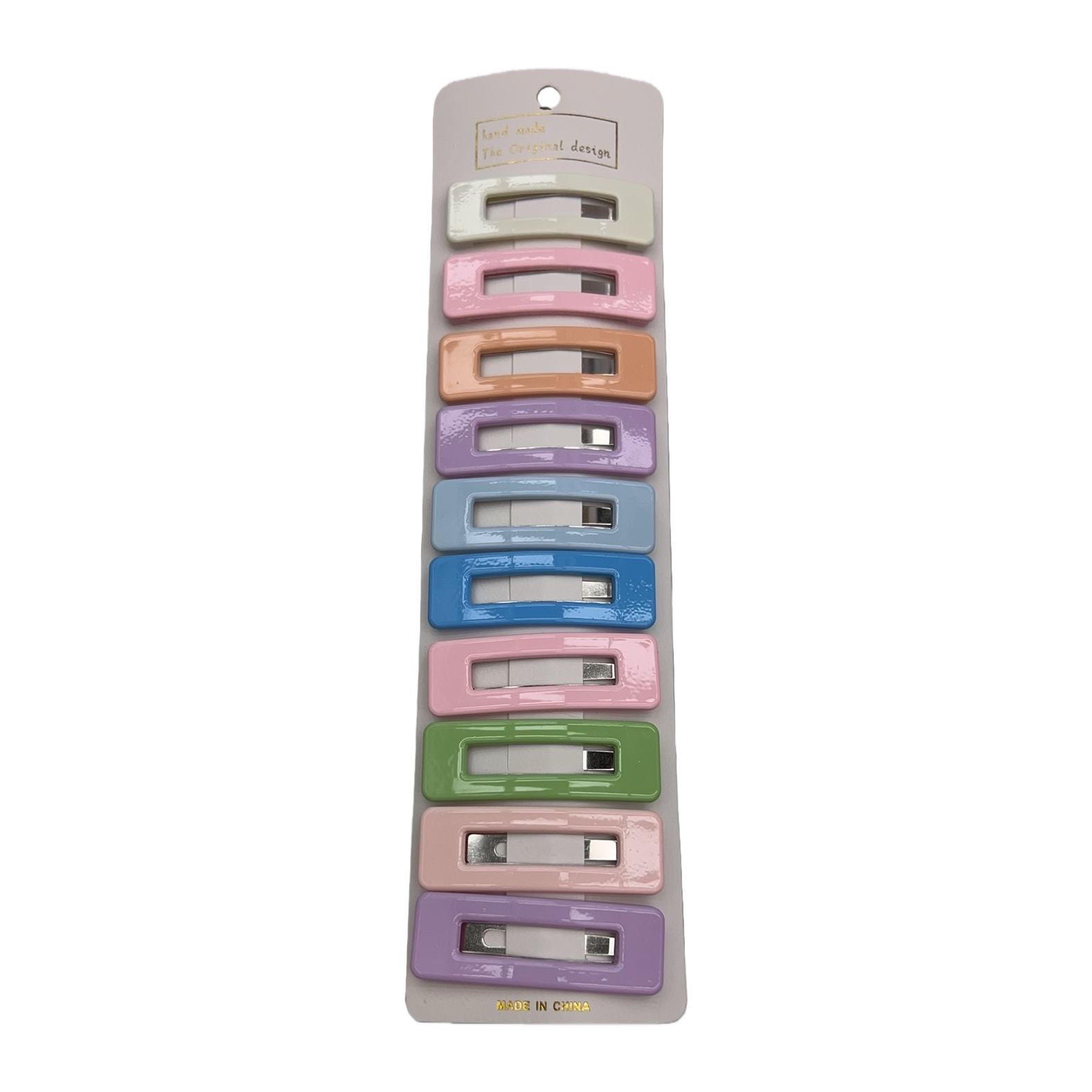 A set of 24 colored hairpins with gold-plated alloy anti-slip clips for children and adults' daily wear Item Picture