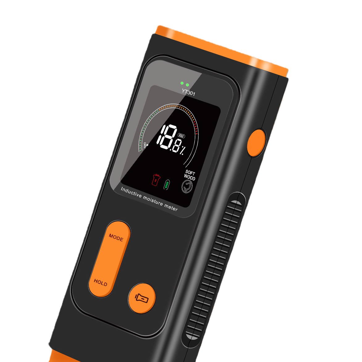 Black handheld induction hygrometer, digital display electronic temperature and humidity measuring instrument, portable for household and industrial use Item Picture