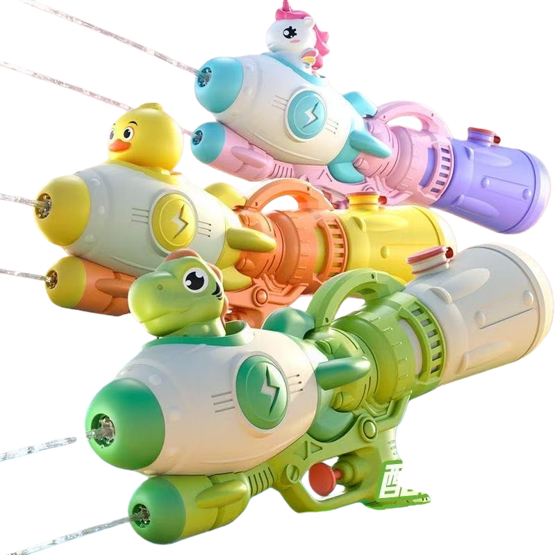 Colorful children's water gun toys, summer outdoor water play spray guns, safe and environmentally friendly soft rubber material Item Picture