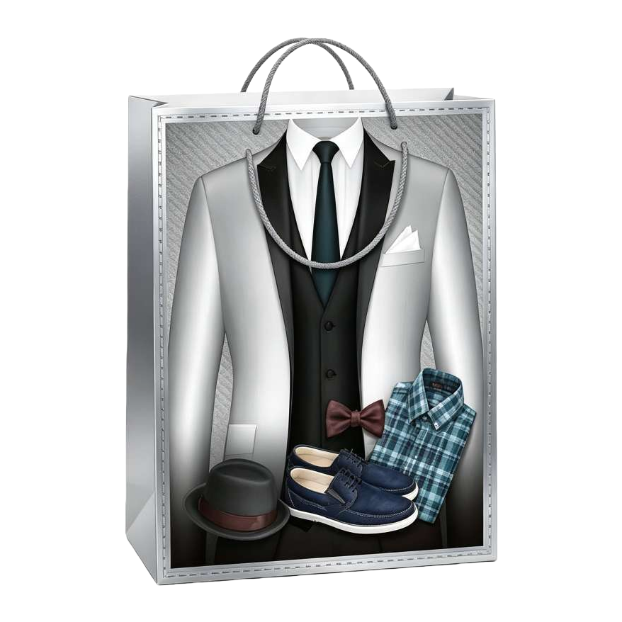 أكياس هدايا الزفاف عيد الميلاد الفضية Item Picture