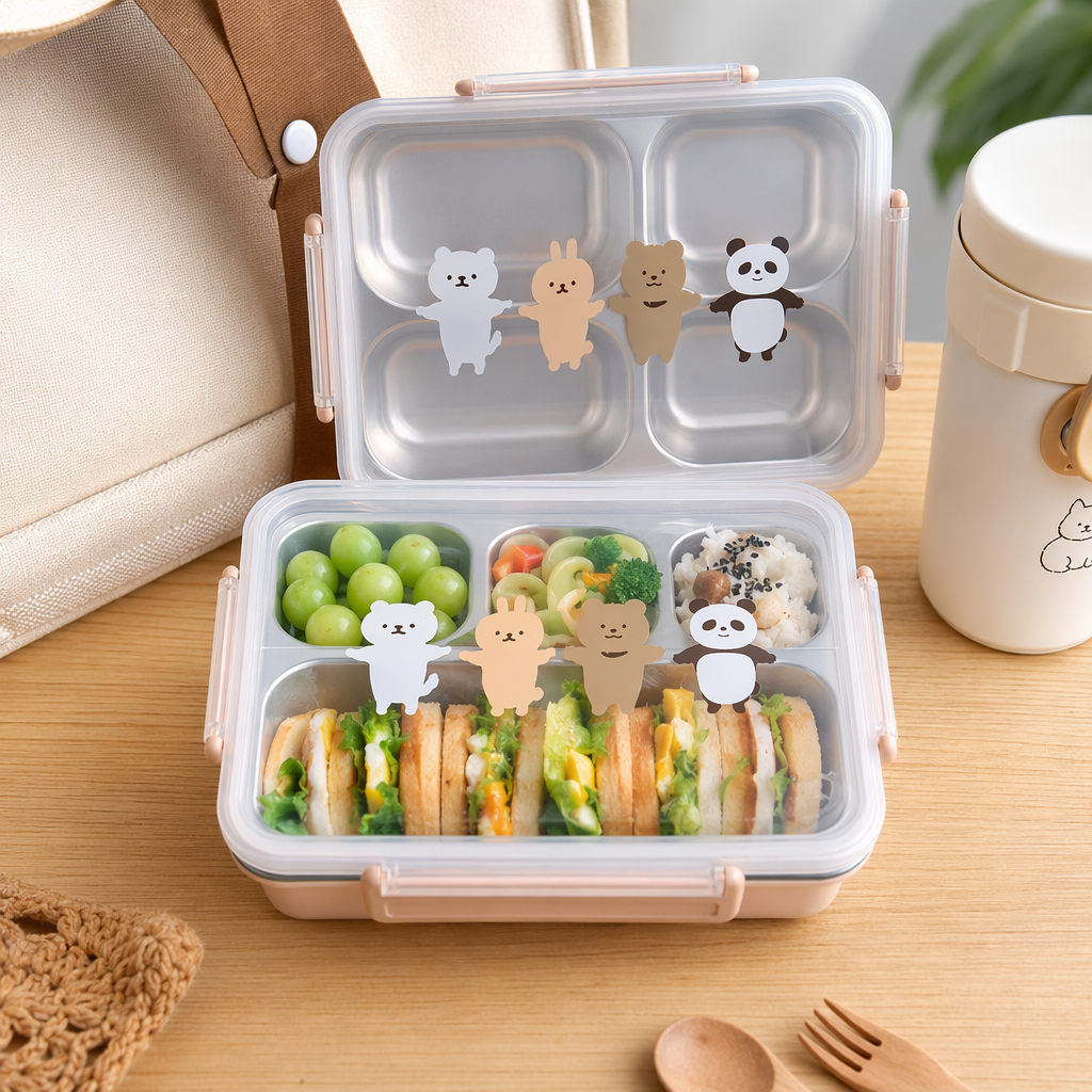 Transparent lid lunch box with lid, food-grade sealed bento box, suitable for microwave oven details Picture