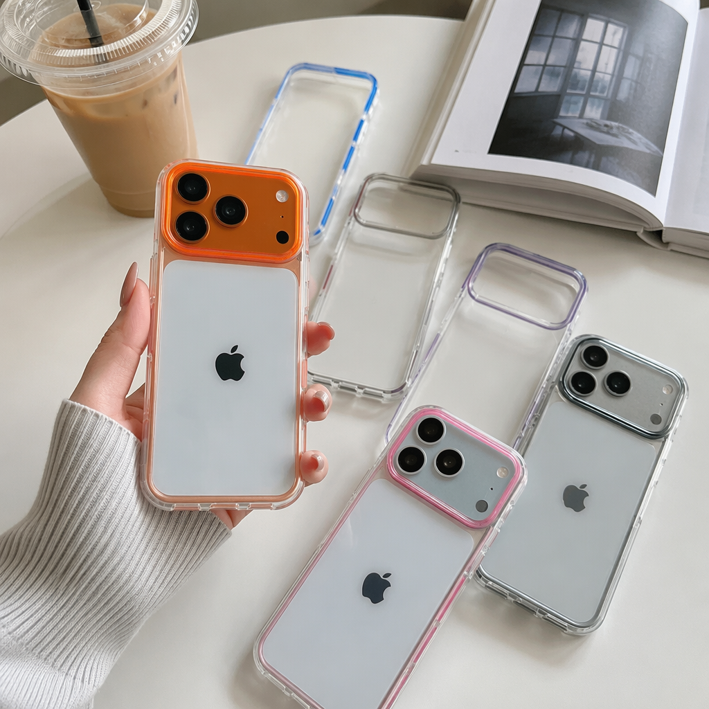 Ultra-thin, shockproof, high-definition, full-coverage protective case for iphones with a bare phone feel details Picture