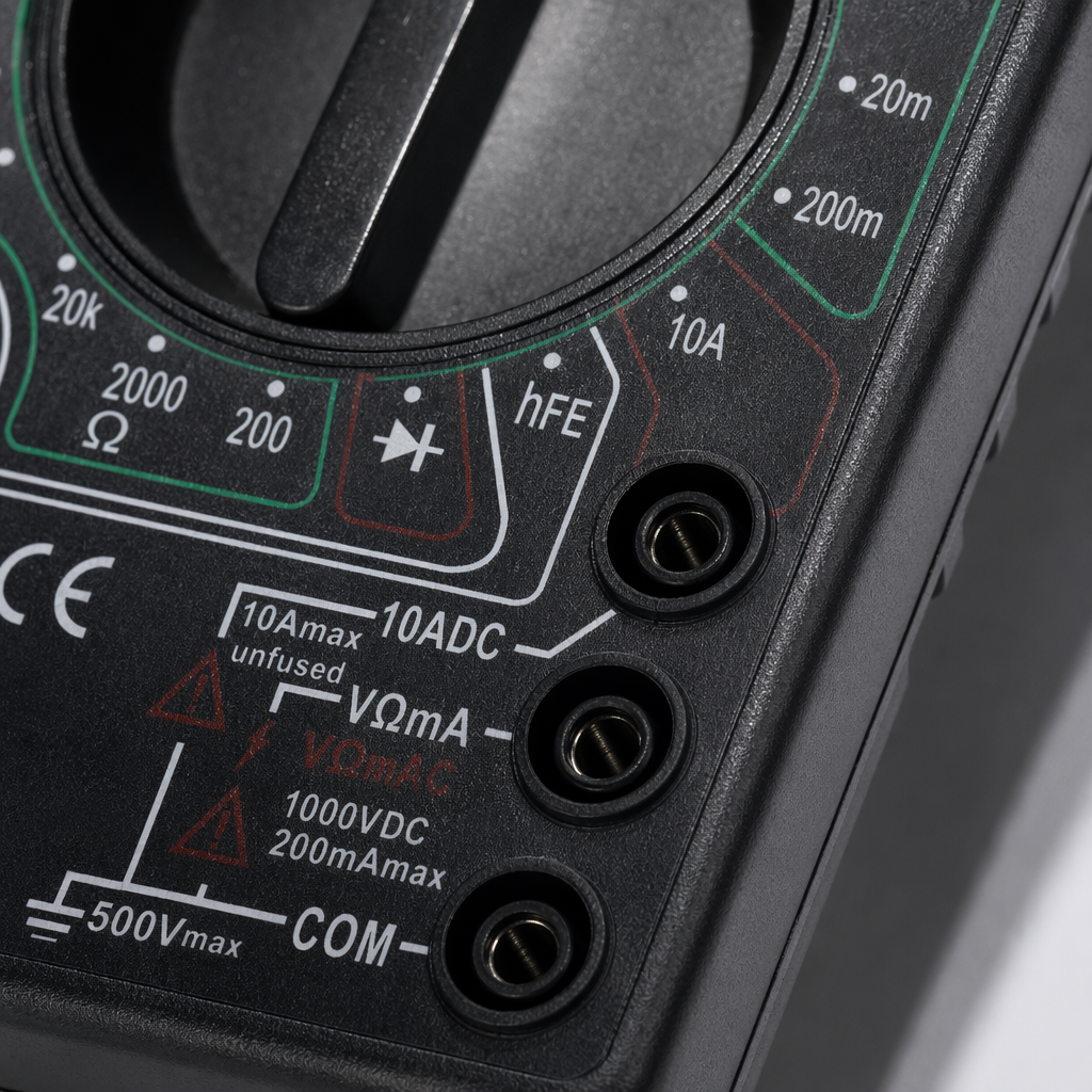 Black digital multimeter, automatic range AC/DC voltage, current and resistance tester Application Scenario