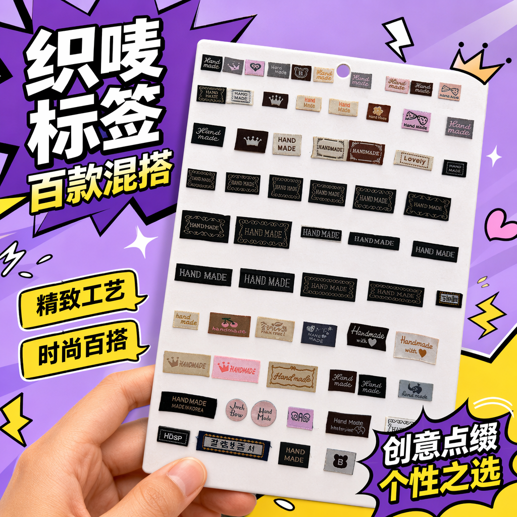 多种手工标签套装 创意手账装饰贴纸 DIY个性分类标记 Specification image