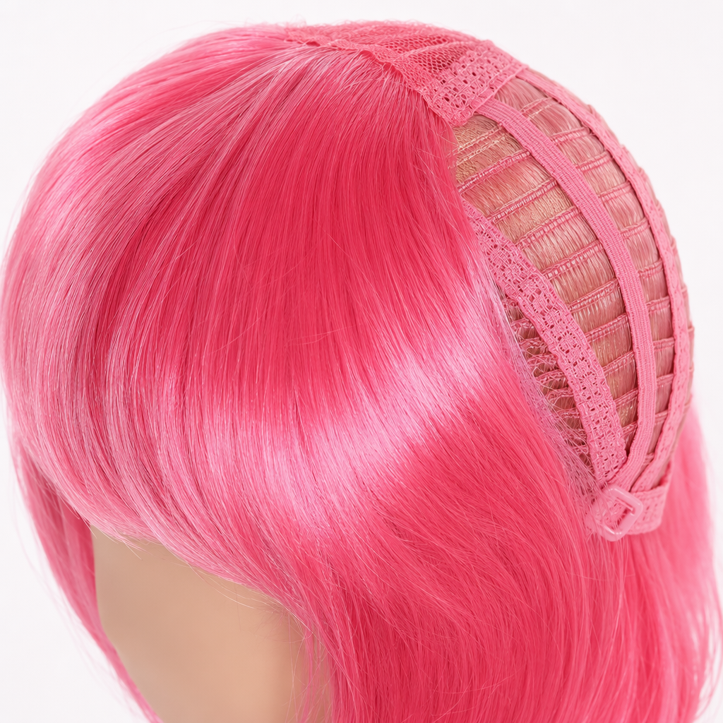 The colorful Bob wig for women's short hair simulates bangs, which are naturally fluffy and breathable Application Scenario