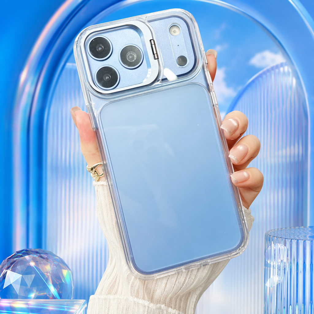 The blue phone case is suitable for mobile phone protection. It is thin, shockproof and has a matte texture Specification image