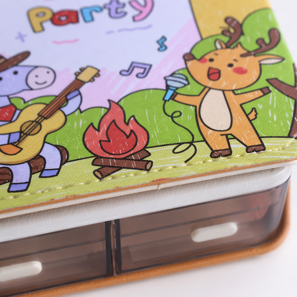 Pink Forest Party-themed doodle book, creative children's drawing book Application Scenario