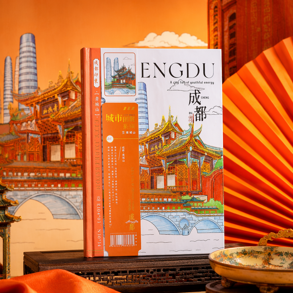橙白封面书籍 精装文艺风小说散文集简约设计阅读收藏 Specification image