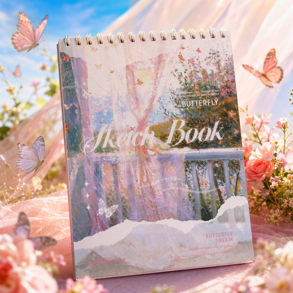 A professional watercolor style sketchbook with 16K thickened paper Specification image