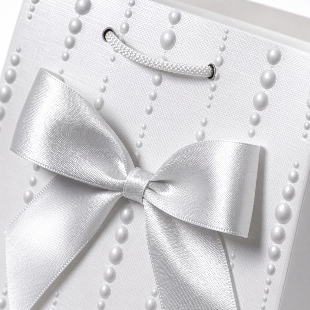 The pearl pattern gift box is a four-color set with pink, blue, purple and white diamond-shaped vertical stripes for gift packaging Application Scenario