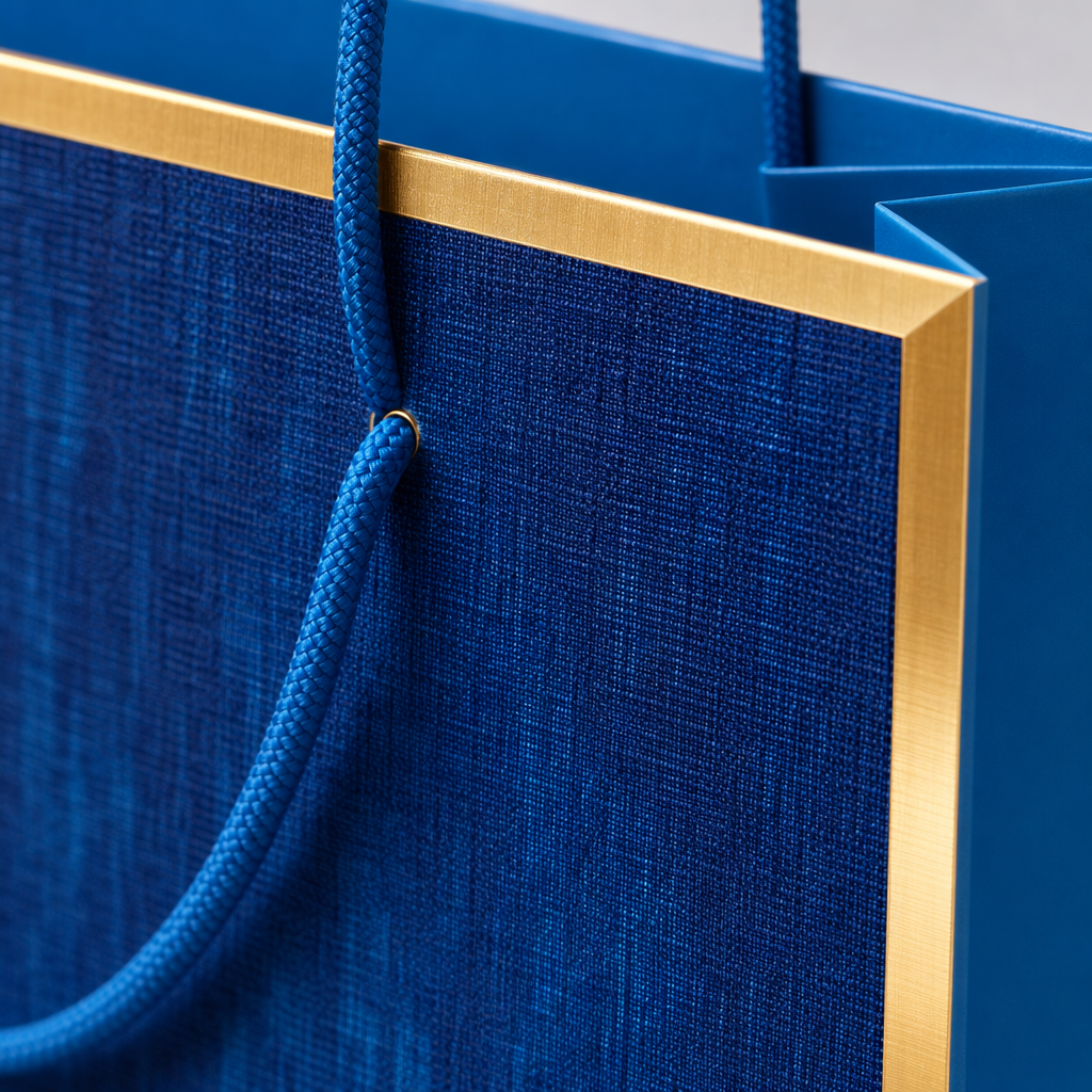 Blue hand-held gift bag, large thickened eco-friendly shopping bag, gift packaging bag Application Scenario