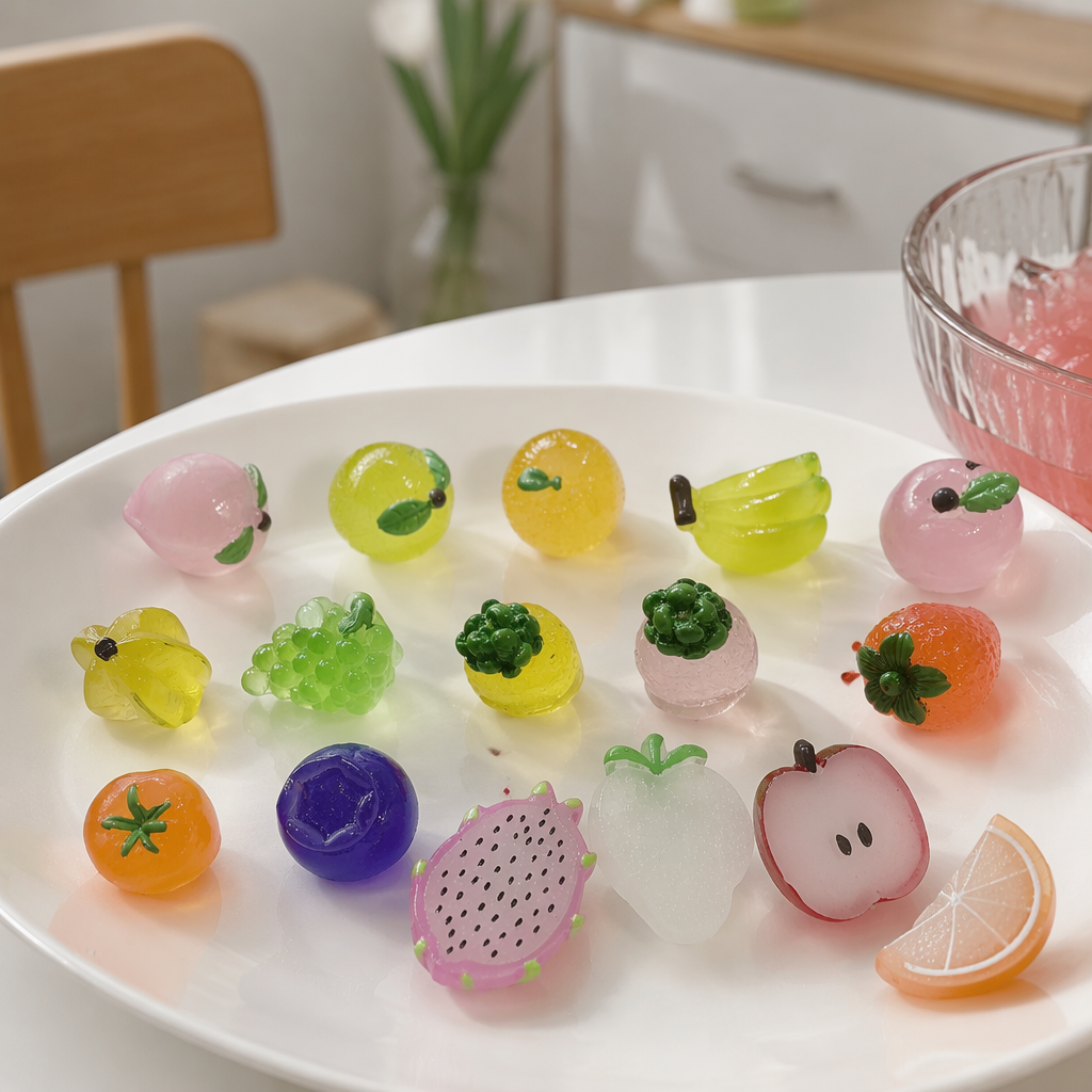 彩色水果造型饰品 仿真可爱创意挂件耳饰手链产品图