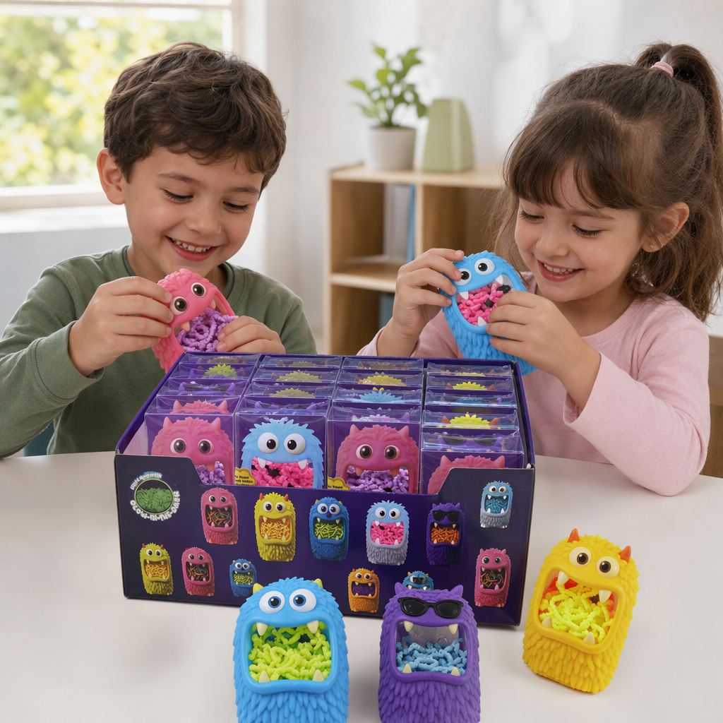 Цветной монстр креативный ящик игрушек для сбора детской головоломки details Picture
