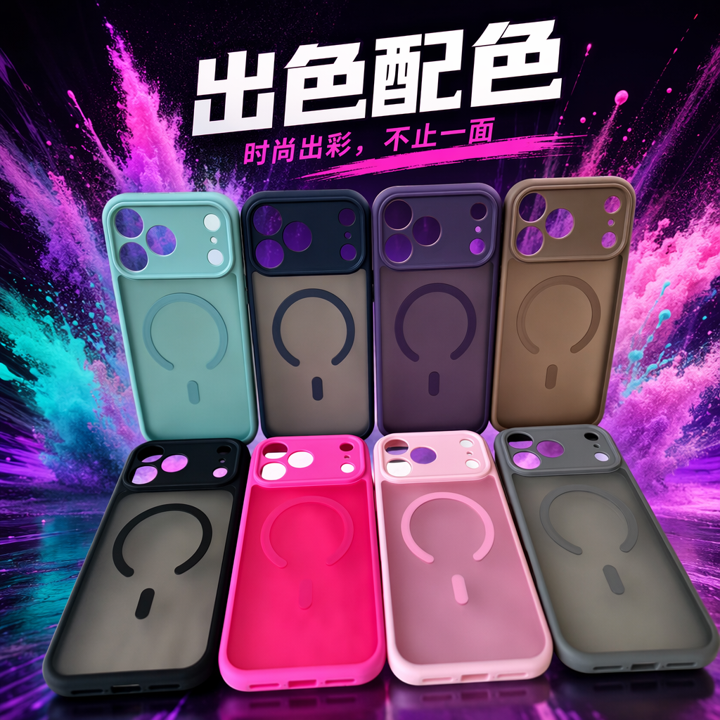 Colorful phone cases, trendy and shockproof silicone full-cover protective cases, suitable for multiple models Specification image