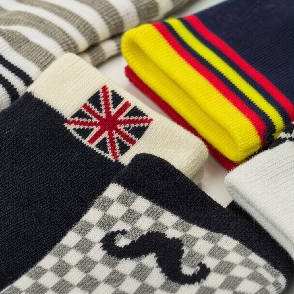 Colorful children's socks, pure cotton, sweat-absorbing, breathable, comfortable and anti-slip, spring and autumn styles for babies Application Scenario