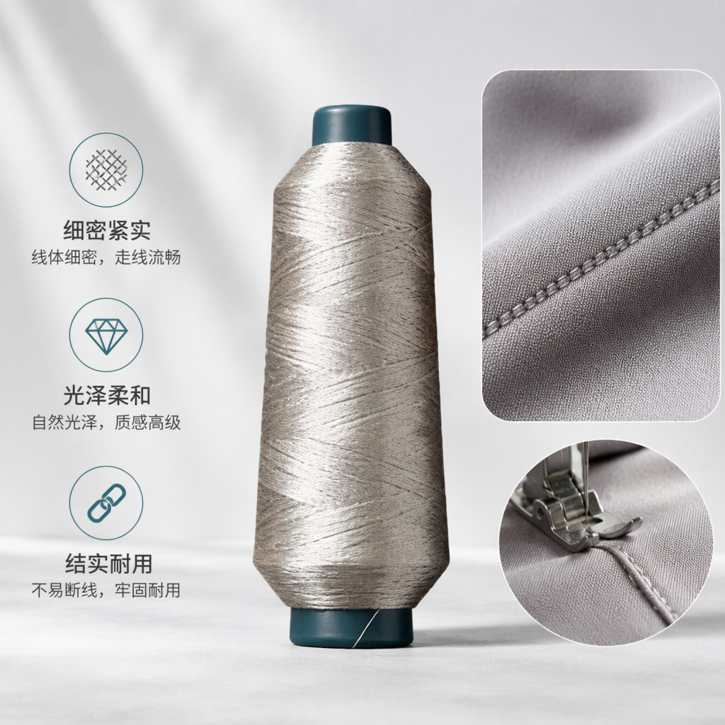银灰色丝线卷轴 缝纫绣花手工DIY编织用金银线