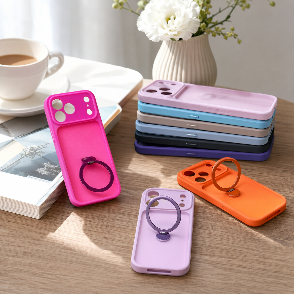 The colorful phone case is a universal anti-drop soft rubber protective cover for Apple, Huawei and Xiaomi details Picture