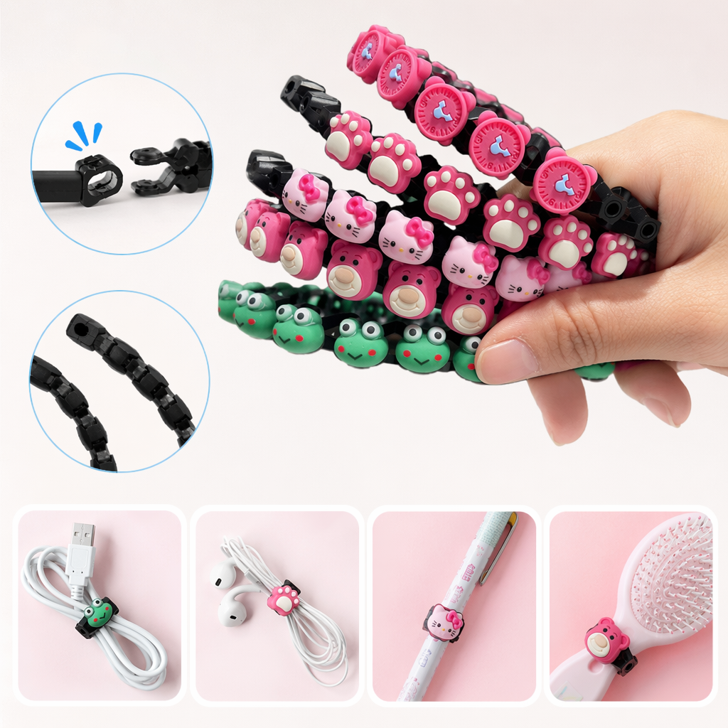 粉色卡通头箍 Hello Kitty熊脸爪印青蛙造型发箍