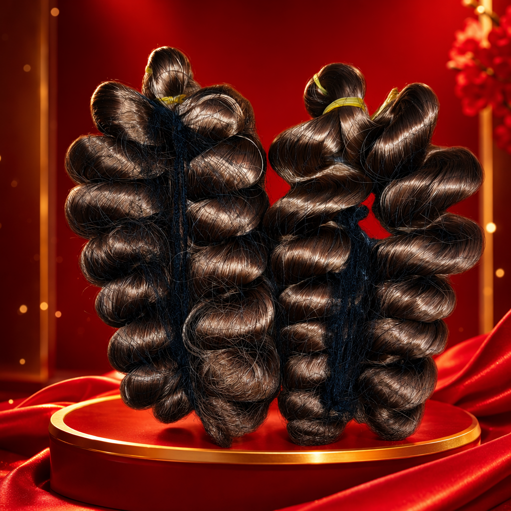 Brown curly hair wig, high-fidelity heat-resistant fiber 30cm natural fluffy style Specification image