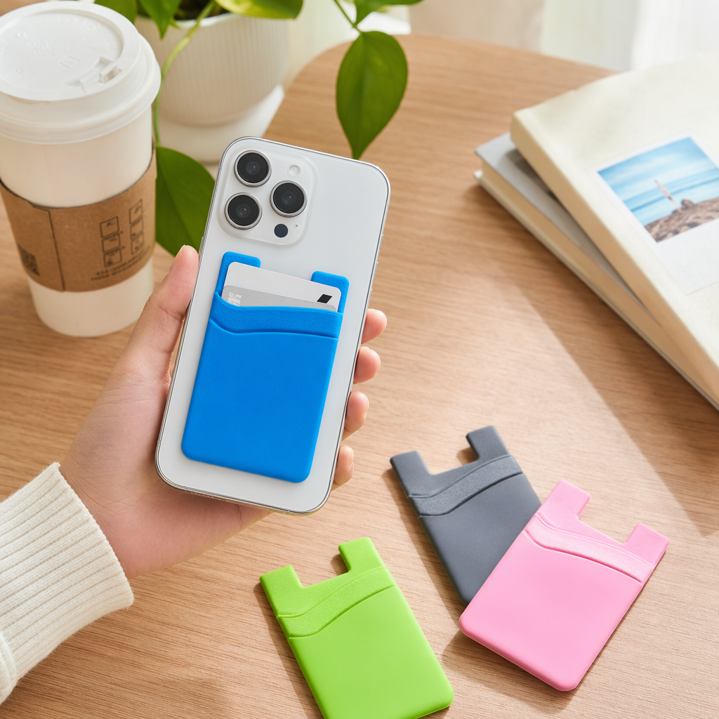 Silicone double-layer card stickers available in multiple colors, anti-loss, durable, lightweight and portable details Picture