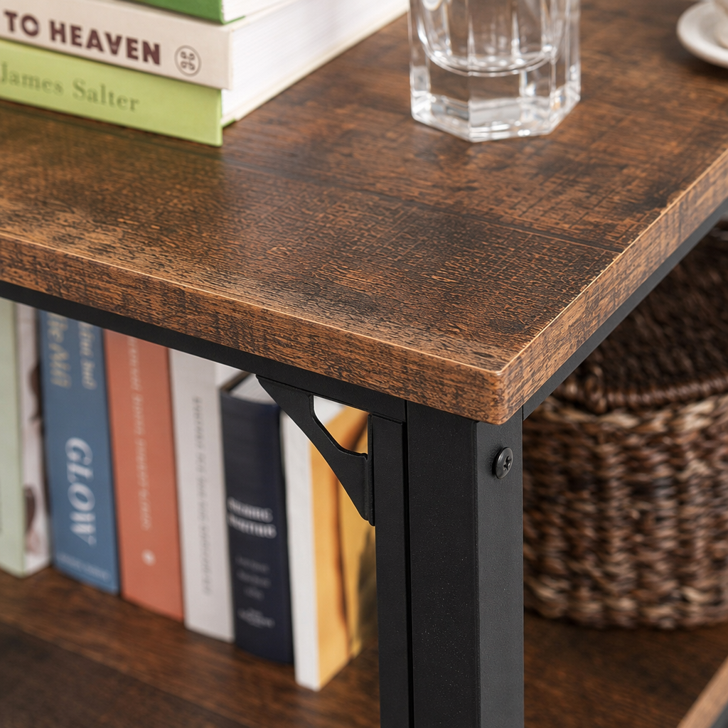 Wooden bookshelf, simple Nordic-style solid wood multi-layer storage rack, bedroom and study storage furniture Application Scenario