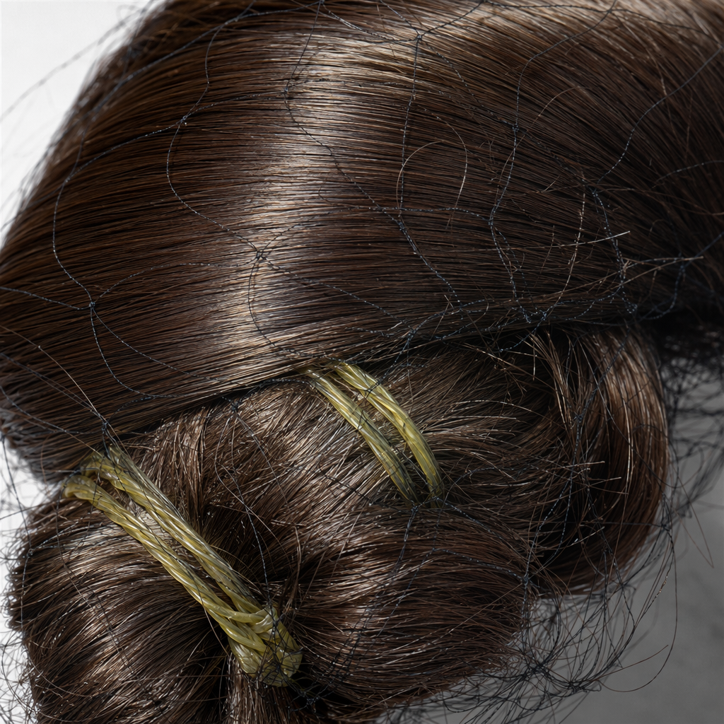 The brown wig bundle with high-temperature silk simulates the natural drape and fluffy curly hair style Application Scenario