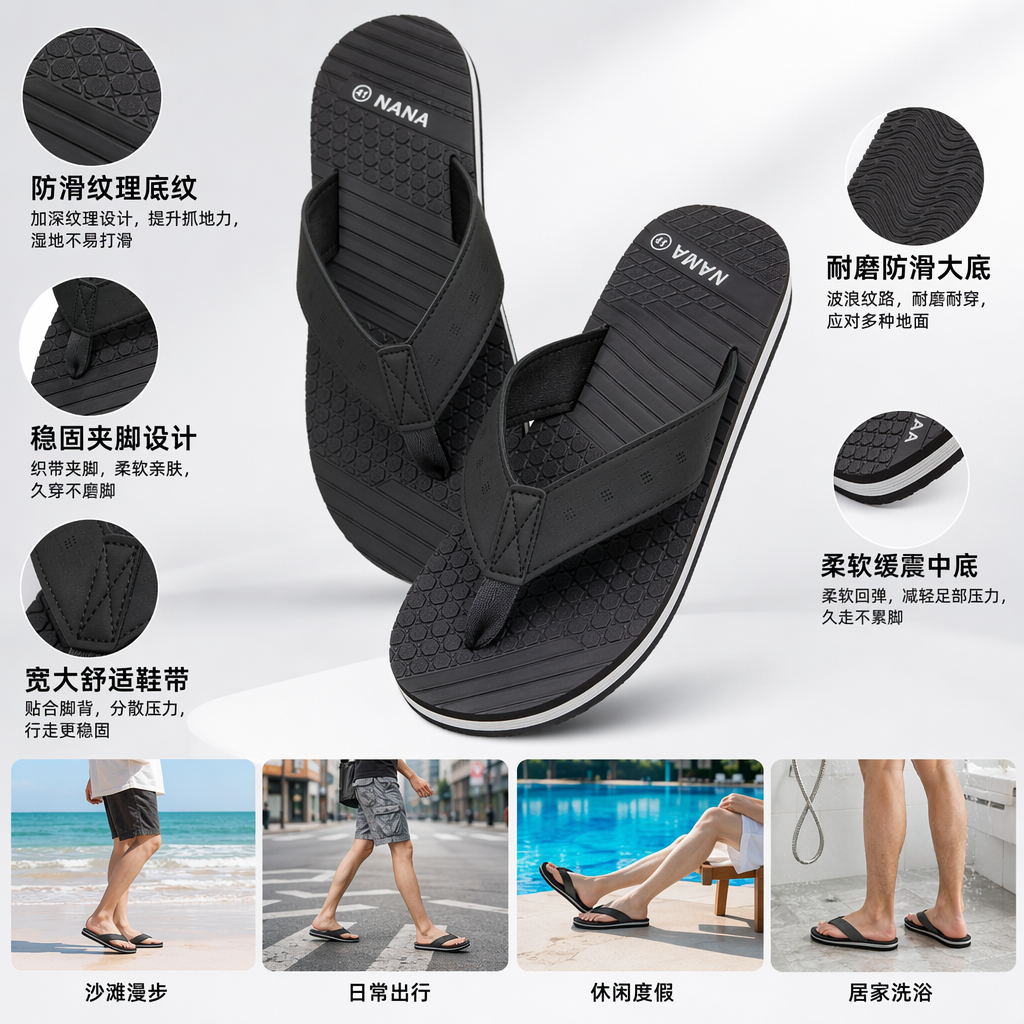 The multi-color herringbone slippers are fashionable, versatile, anti-slip and comfortable, suitable for both men and women