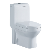 The white toilet is made by high-temperature firing with a bright and clean glaze. It is a water-saving toilet specially designed for bathrooms Item Picture