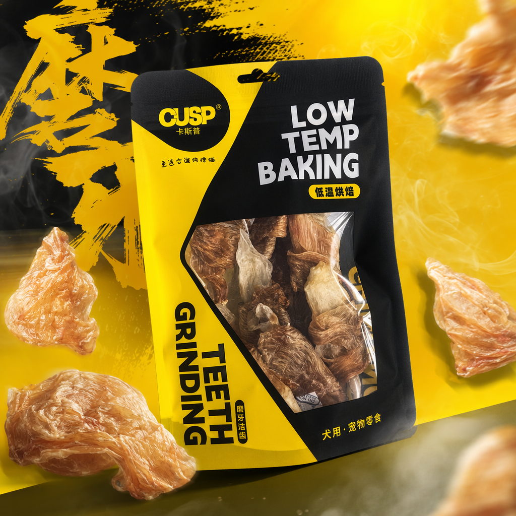 黑黄包装袋+宠物零食细节图