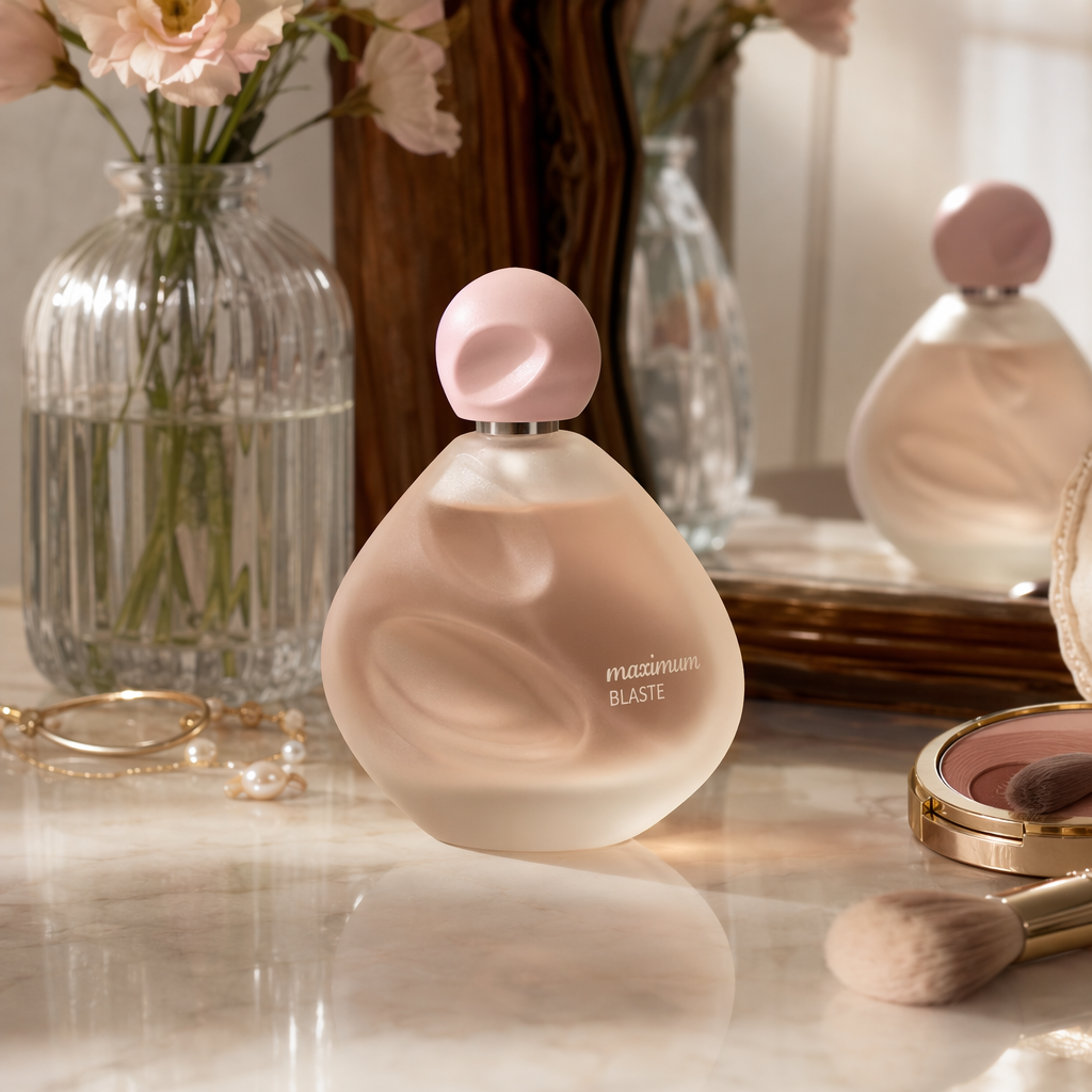 The pink perfume bottle with an elegant gift box is suitable for mainstream perfume brands details Picture