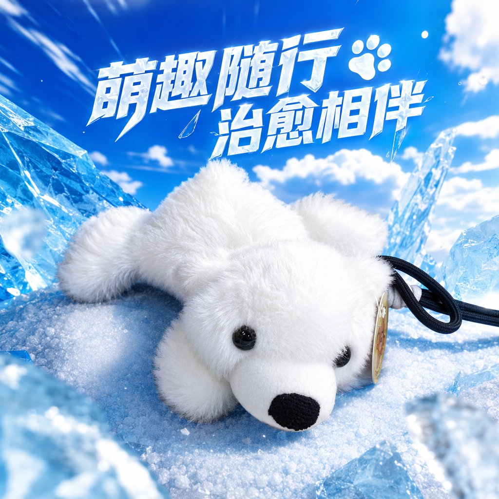 White polar bear plush toy, cute and soft pillow, living room decoration, children's gift Specification image