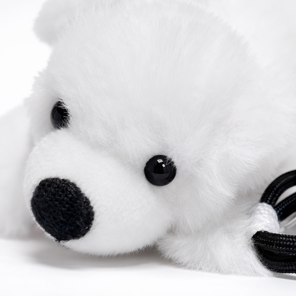 White polar bear plush toy, cute and soft pillow, living room decoration, children's gift Application Scenario