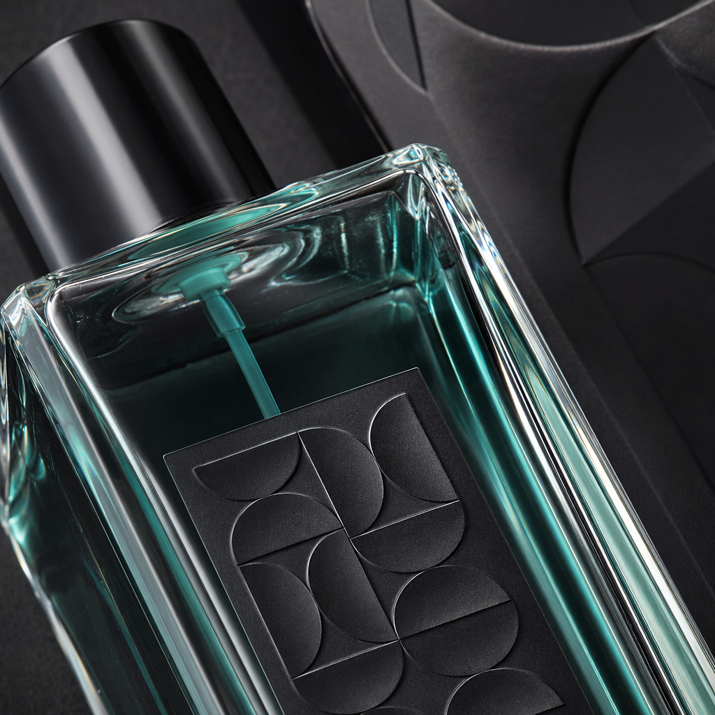 Black packaging box perfume bottle, high-end and simple fragrance container gift box Application Scenario