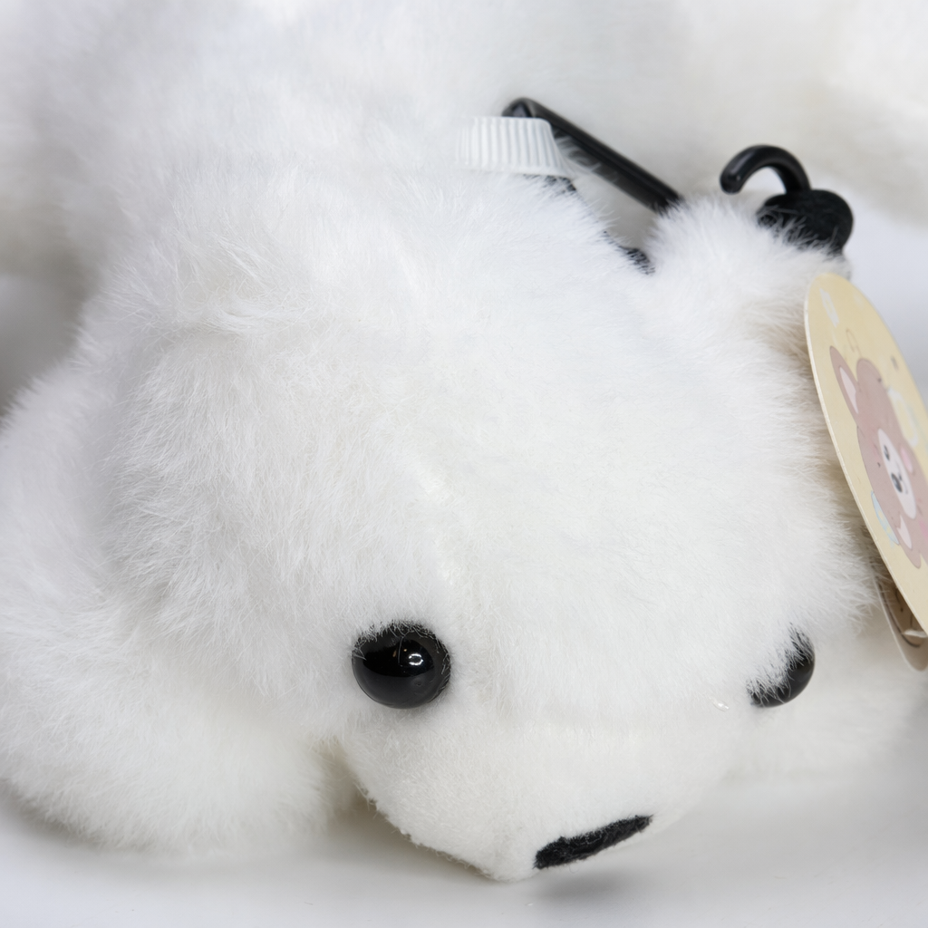 A cute and soft white plush toy bear, a plush pillow decoration for home decoration Application Scenario