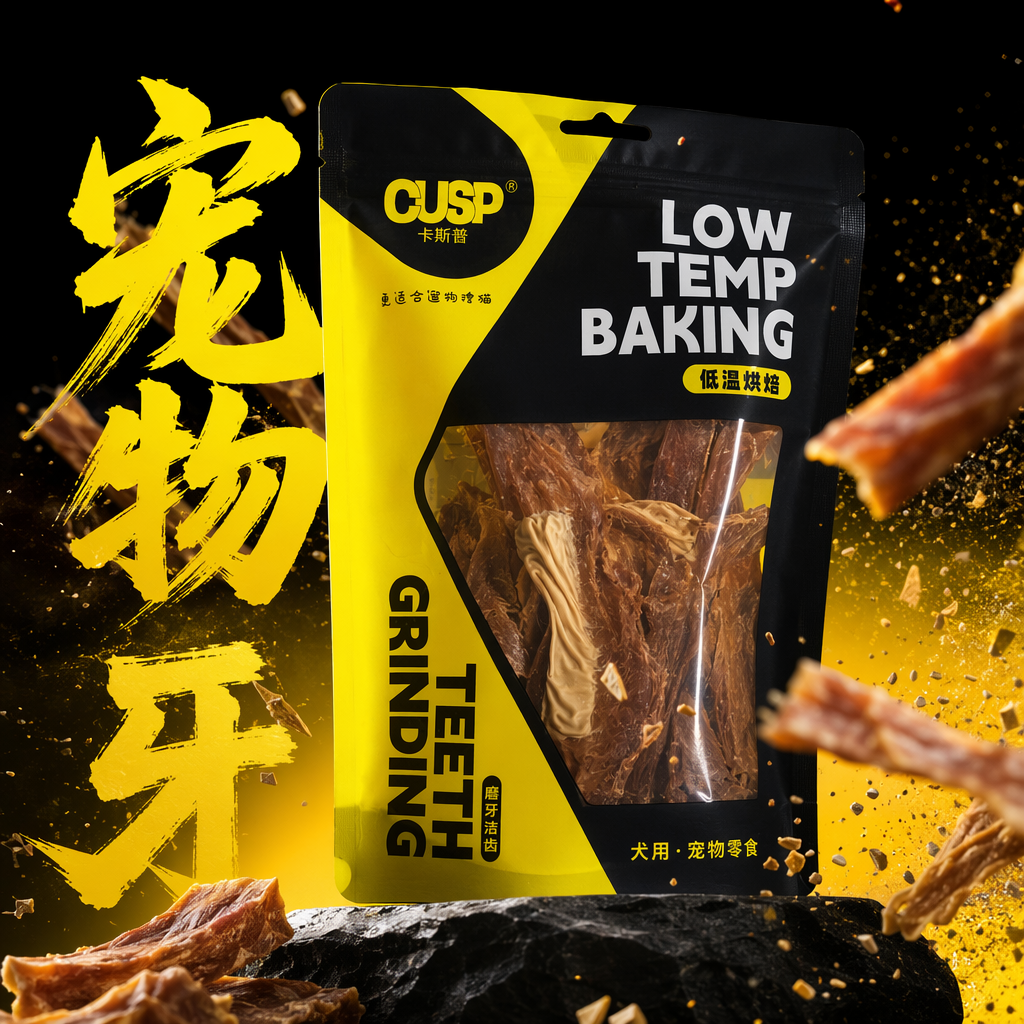 黑黄包装袋+宠物零食细节图