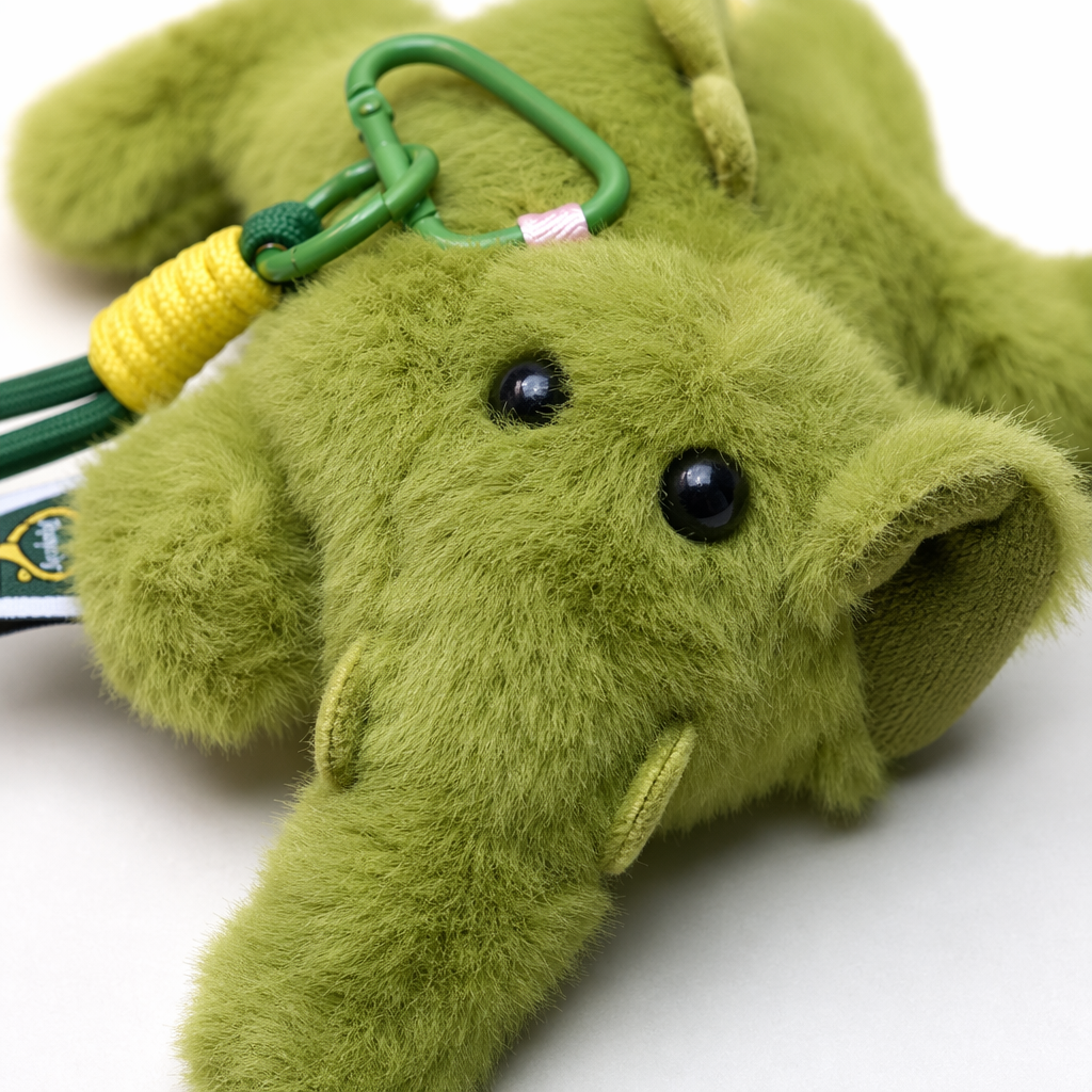 A cute and soft grey plush elephant toy, a soothing plush pillow for children Application Scenario