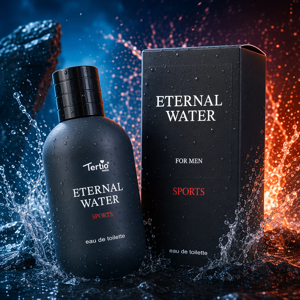 ETERNAL WATER SPORTS Men's Eau de Toilette Black perfume bottle and packaging box Specification image