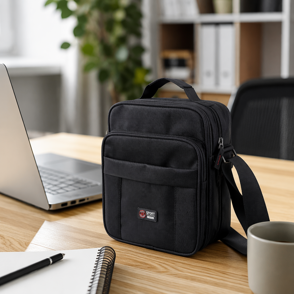 This multi-functional crossbody bag is a classic, versatile and practical single-shoulder bag for both men and women, suitable for commuting details Picture